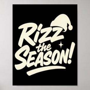 Póster Camiseta navideña de temporada Rizz, coincidencia
