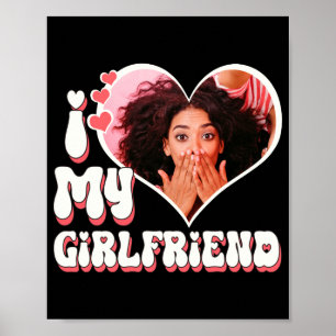 Póster Camiseta Negra Personalizada Te Amo Novia
