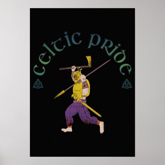 Póster Camiseta Orgullo Celta Guerrero Celta  (Frente)