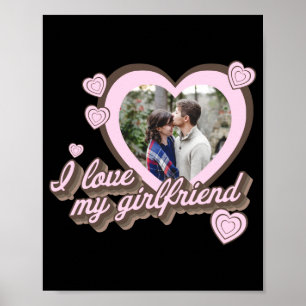 Póster Camiseta personalizada con foto de mi novia