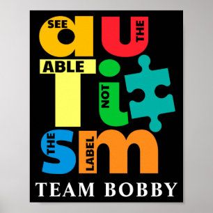 Póster Camiseta personalizada para mamá de equipo familia