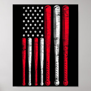 Póster Camiseta Premium de Equipo de Béisbol de Bandera A