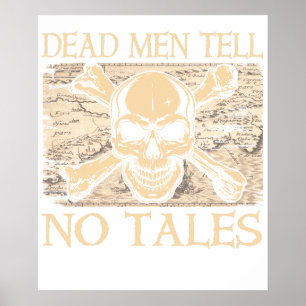 Póster Camiseta Premium Disney Pirates Skull Logo