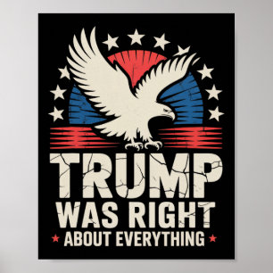Póster Camiseta Pro Republicana Trump tenía razón