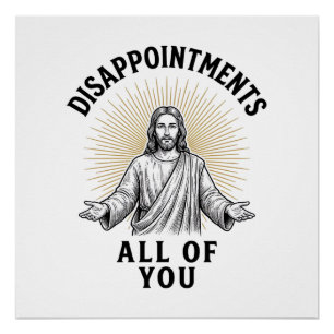 Póster Camiseta Religiosa Vintage De Desilusiones Todos U
