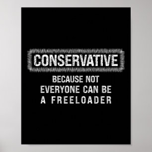 Póster Camiseta republicana conservadora anti liberal par