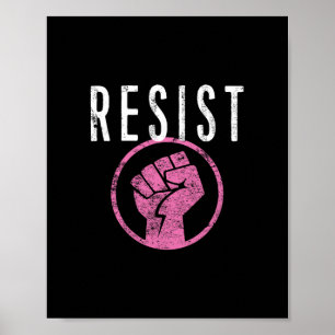 Póster Camiseta Resist Fist - Sé Parte De La Resistencia