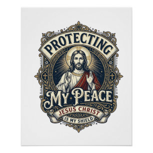 Póster Camiseta Respeto Propio Límites Jesús Fe Basada De