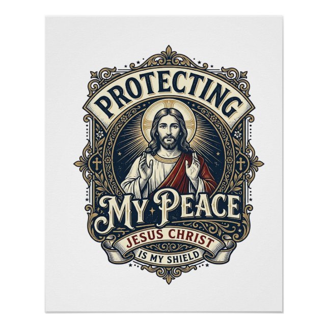 Póster Camiseta Respeto Propio Límites Jesús Fe Basada De (Anverso)