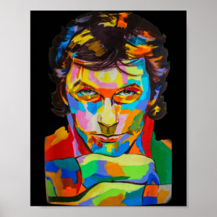 Póster Camiseta retrato de Imran Khan Pti El nuevo primer