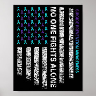 Póster Camiseta Semana Conciencia Prevención Suicidio Cin