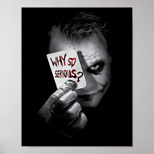 Póster Camiseta sin mangas de Dc Dark Knight Photo Why So