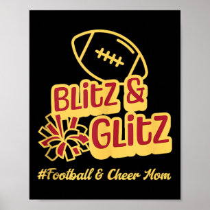 Póster Camiseta sin mangas Football Mom Cheer Mom Blitz A