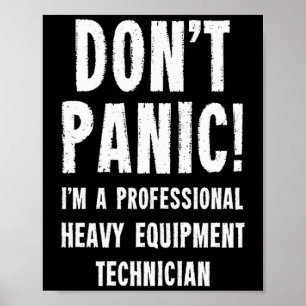 Póster Camiseta sin mangas para técnico de equipo pesado