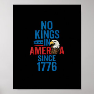 Póster Camiseta Sin Reyes En América Desde 1776 Hombres S
