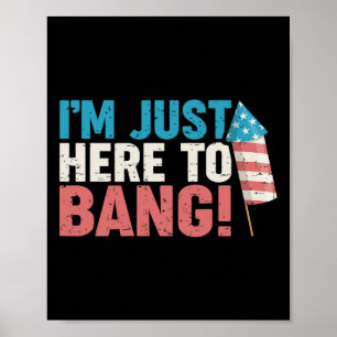 Póster Camiseta Solo Para Ng 4 De Julio Fuegos Artificial