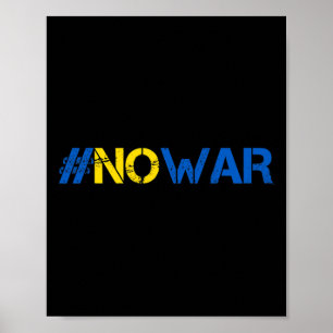 Póster Camiseta Stop War Apoya a Ucrania #nowar De pie co