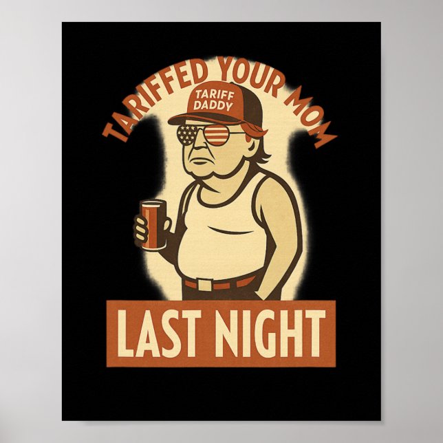 Póster Camiseta Tarifa a Tu Mamá – Funny Trump Meme Tee  (Frente)