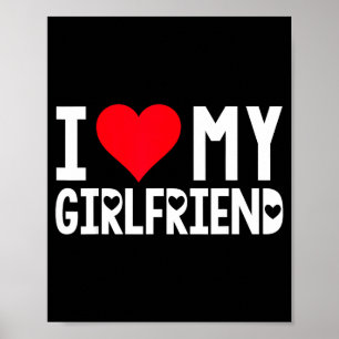 Póster Camiseta Te Amo Mi Novia Me Encanta Mi Novia