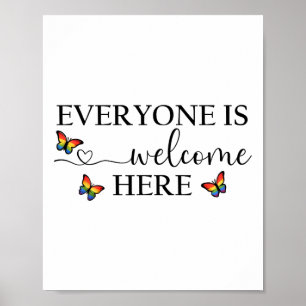 Póster Camiseta Todos Son Bienvenidos 