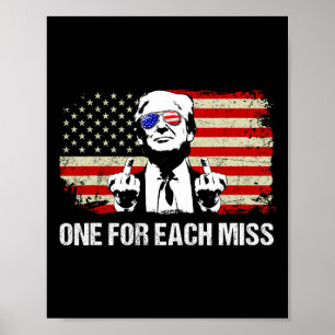 Póster Camiseta Trump Uno Por Cada Fallo Trump Vota Trump