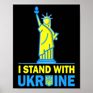 Póster Camiseta Usa Liberty Ucrania Me Pongo Con Ucrania