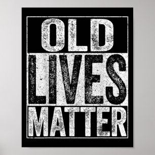 Póster Camiseta Vidas Antiguas Hombres Mujeres Ancianos M
