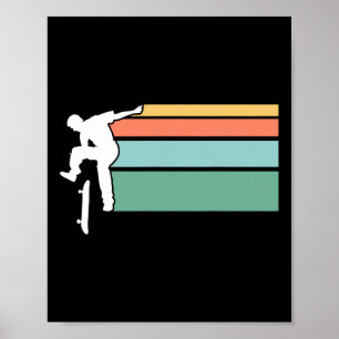 Póster Camiseta Vintage de Skate