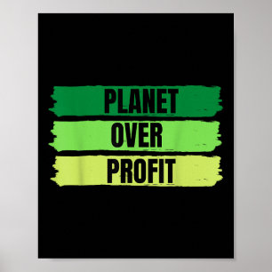 Póster Camiseta Vintage del Día del Planeta sobre la gana