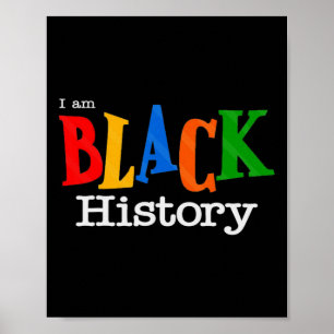 Póster Camiseta Vintage Mes de la Historia Negra Puño Muj