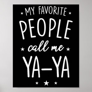 Póster Camiseta Ya-ya Regalo_ Mis Personas Favoritas Me L