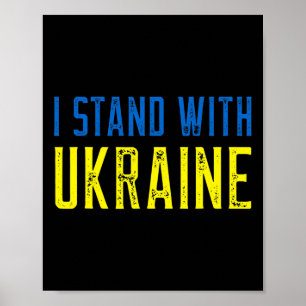 Póster Camiseta Yo Apoyo A Ucrania Apoyo Y Ruego Por Ukr