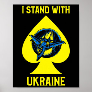 Póster Camiseta Yo Apoyo A Ucrania El Fantasma De Kiev