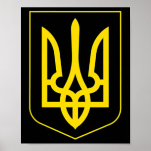 Póster Camiseta Yo Apoyo a Ucrania Salvar Ucrania Bandera