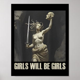 Póster Camisetas Chica Será Chicas Medusa Feminista Mujer