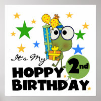 Camisetas de 2º cumpleaños y regalos de Rana de am