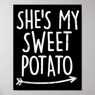 Póster Camisetas de batata dulce para hombre y mujer jueg