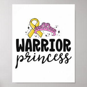 Póster Camisetas De Cáncer Infantil Para Niños Chica Guer