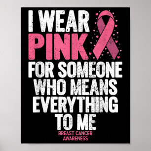 Póster Camisetas De Concienciación Sobre El Cáncer De Mam