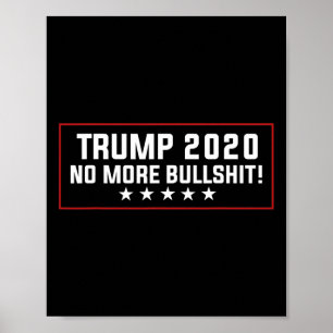 Póster Camisetas de Donald Trump - Trump No More Bull