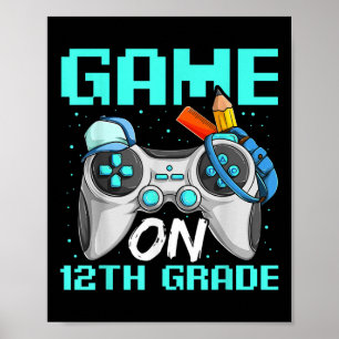 Póster Camisetas de duodécimo grado, parte trasera de niñ