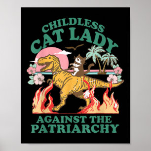 Póster Camisetas De Gato Infantiles Aburridos Retro En Co