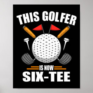 Póster Camisetas de golf de cumpleaños para hombres golfi