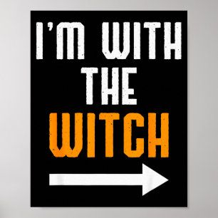 Póster Camisetas de Halloween para hombres Estoy con la B