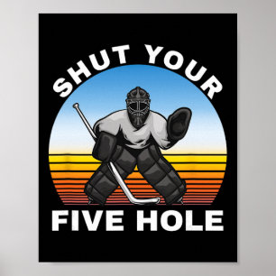 Póster Camisetas de hockey sobre hielo, Cierra tu cinco a