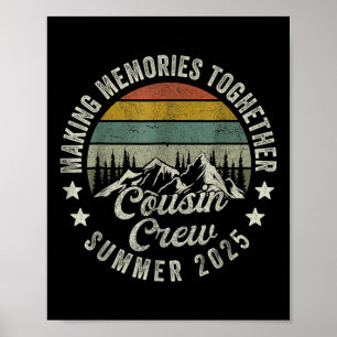 Póster Camisetas de la tripulación de primos, primos acam