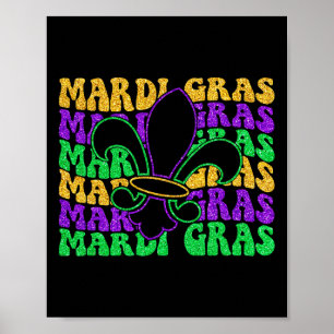 Póster Camisetas De Mardi Gras Para Mujeres Niños Masajes