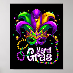 Póster Camisetas De Mardi Gras Para Mujeres Niños Masajes