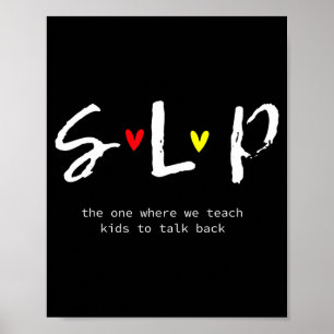 Póster Camisetas De Profesora Slp Logopeda Gif