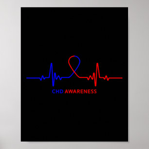 Póster Camisetas de sensibilización - Enfermedades cardía